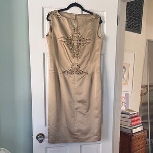 Elegant Gold Embellished Dress